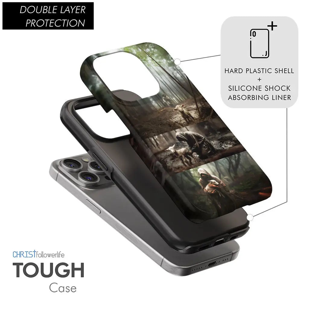 (No Text) He Ran, He Rescued, He Carried Phone Case