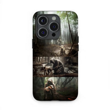 (No Text) He Ran, He Rescued, He Carried Phone Case