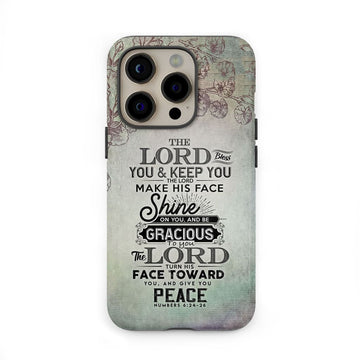 Numbers 6:24-26 The Lord bless you and keep you phone case, Christian phone cases