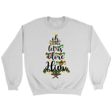 Oh Come Let Us Adore Him Christmas Sweatshirt