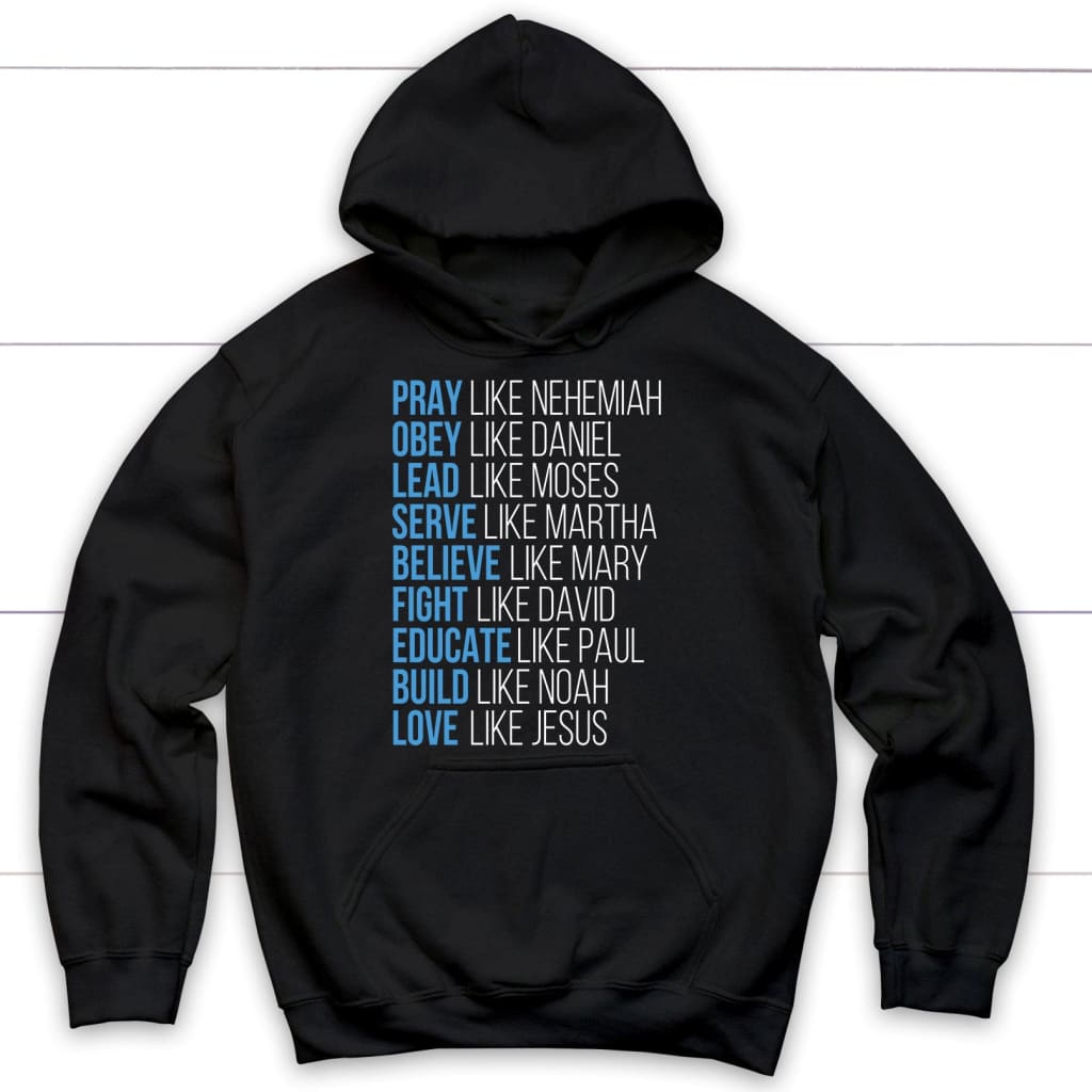 Pray Like Nehemiah Obey Like Daniel Christian Hoodie