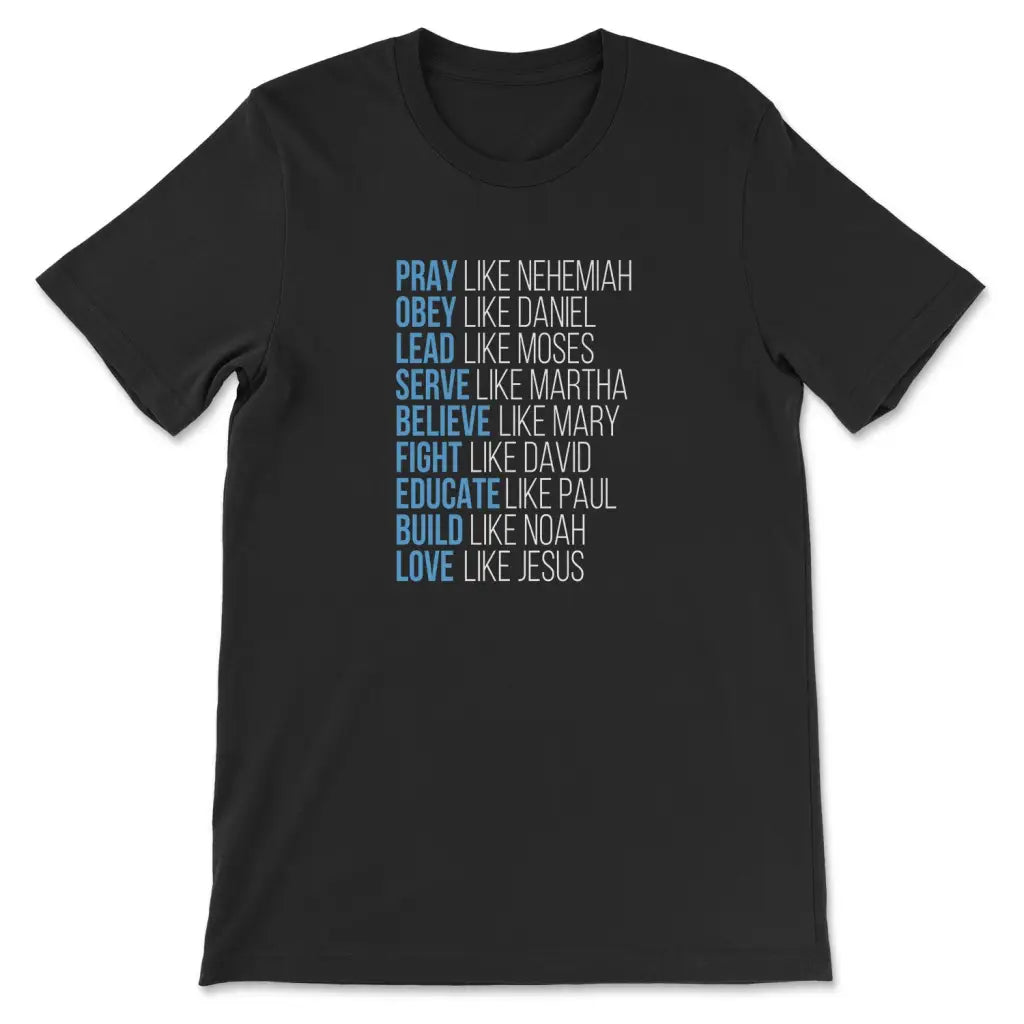 Pray Like Nehemiah Obey Like Daniel Christian T-shirt
