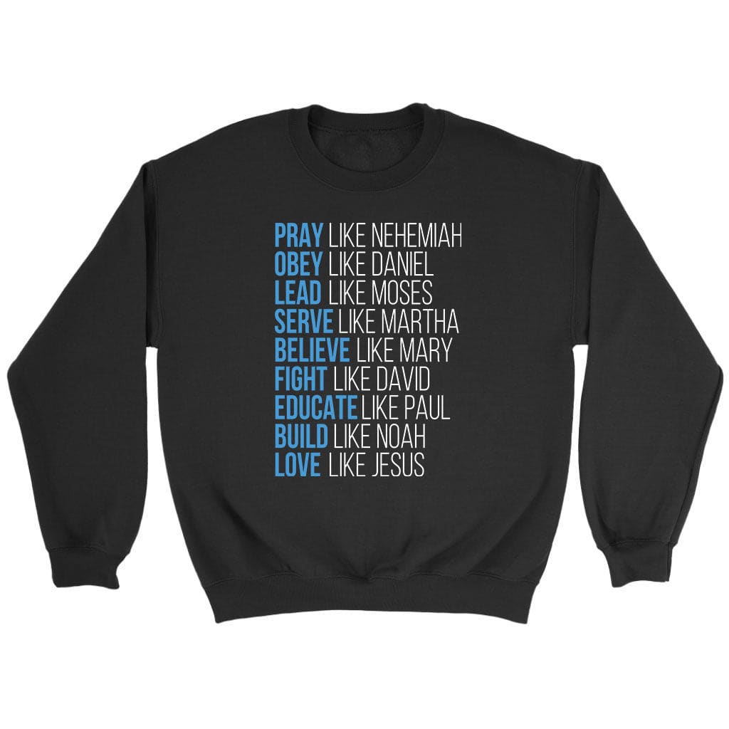 Pray Like Nehemiah Obey Like Daniel Christian Sweatshirt