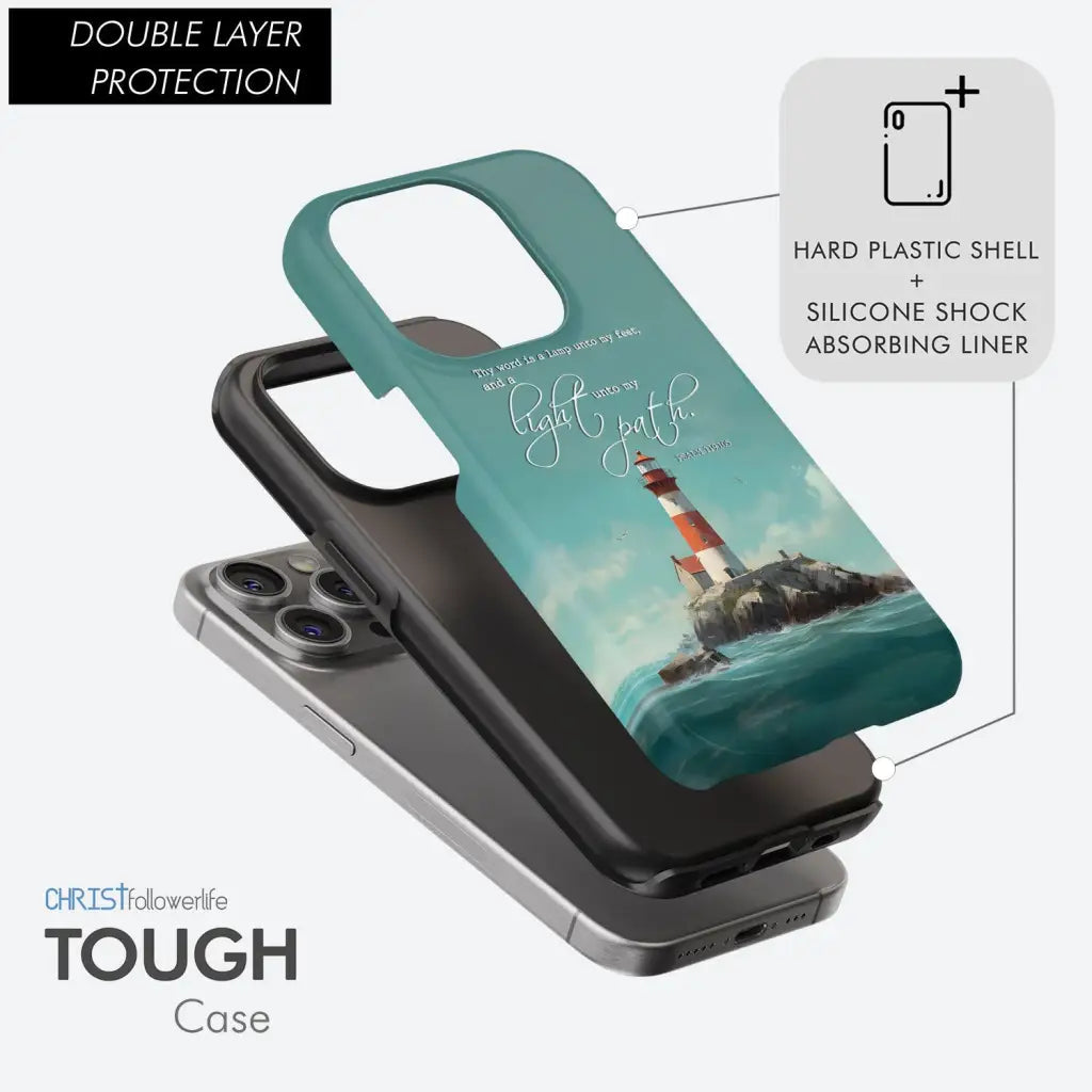 Psalm 119:105 Thy Word Is A Lamp, Lighthouse, Phone Case