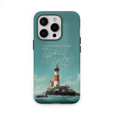 Psalm 119:105 Thy Word Is A Lamp, Lighthouse, Phone Case