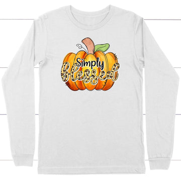 Simply Blessed Autumn Pumpkin Long Sleeve Shirt