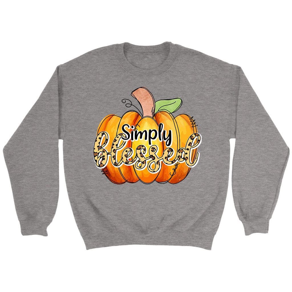Simply Blessed Autumn Pumpkin Sweatshirt