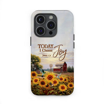 Today I Choose Joy James 1:2, American Farm, Phone Case