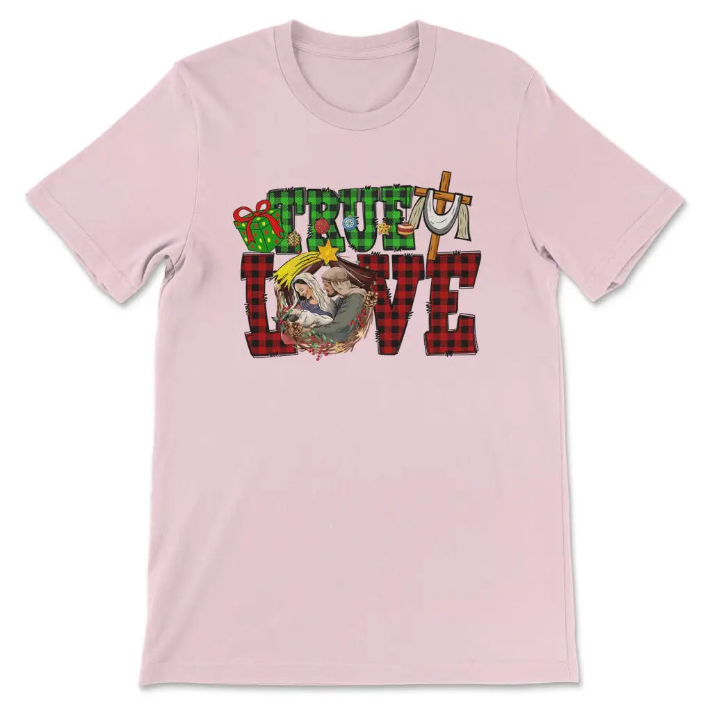 True love, Buffalo plaid, Christmas t-shirt