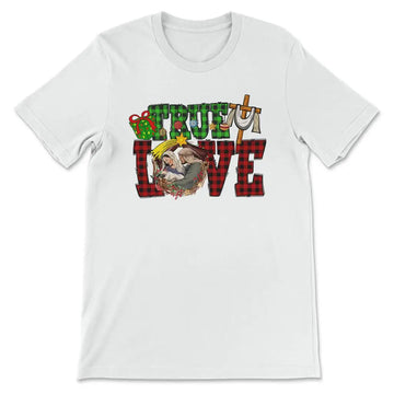 True love, Buffalo plaid, Christmas t-shirt