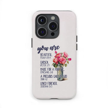 You Are Who God Says You Are, Bible Verses, Phone Case